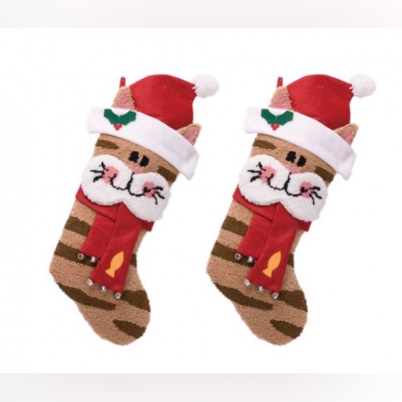 $40 for both or $25 for 1 - 22” tall Sweet Kitty Stockings with Bells - Picture 9 of 10
